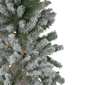 Northlight Pre-Lit Slim Flocked Alpine Christmas Trees - Set of 3 - image 4