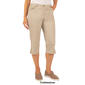 Petite Hearts of Palm Essentials Solid Twill Clamdigger Pants - image 3