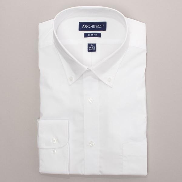 Mens Architect(R) Slim Fit Performance Dress Shirt - White - image 