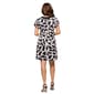 Womens 24/7 Comfort Apparel Black & White Short Sleeve Mini Dress - image 2