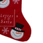 Northlight 19in. Snowmen Letter to Santa Christmas Stocking - image 4