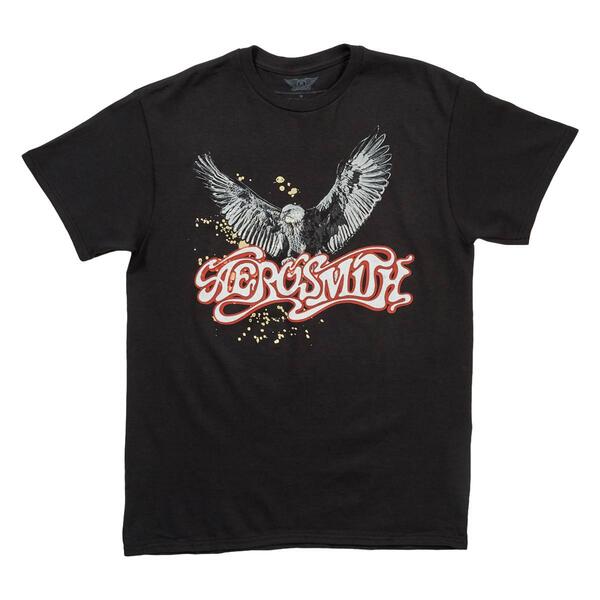 Young Mens Short Sleeve Aerosmith Graphic Short Sleeve Tee - image 
