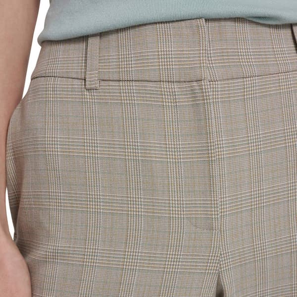 Womens Tommy Hilfiger Fly Front Seam Plaid Dress Pants
