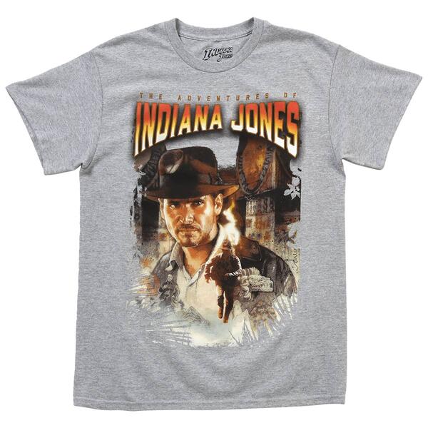Young Mens Indiana Jones Graphic Tee - image 