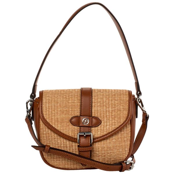 Nine West Briar Flap Crossbody - Saddle Tan - image 