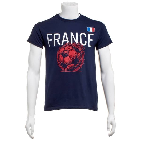 Mens Tailgate France Scribble Soccer Tee - image 