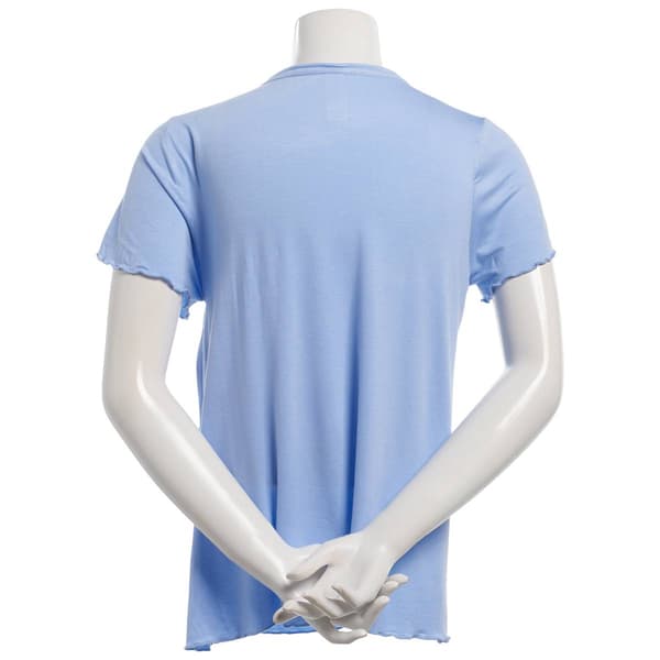 Womens Jessica Simpson Short Sleeve Scoop Neck Pajama Top