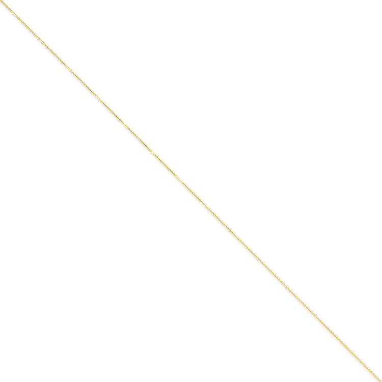 Gold Classics™ .75mm. Polished Cable Necklace w/Lobster