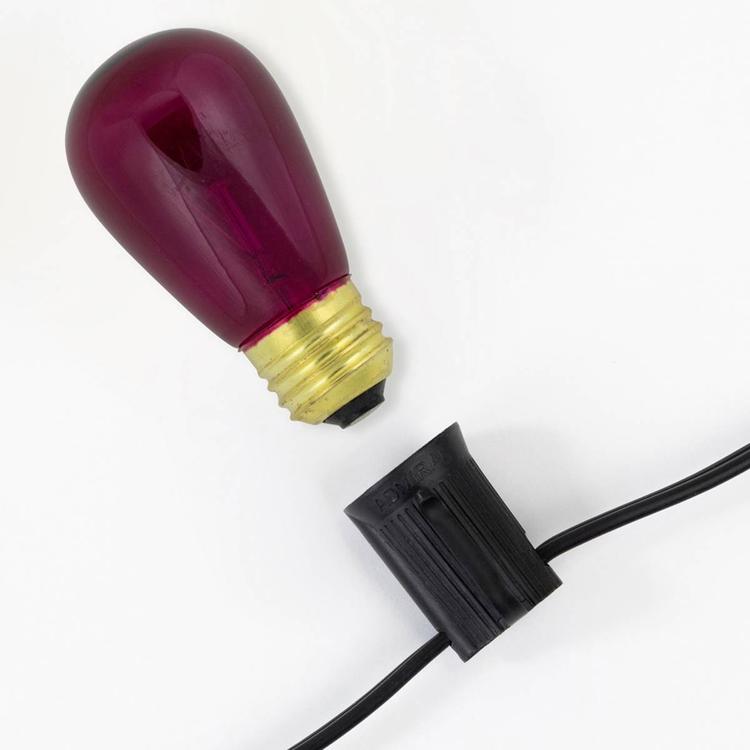 Northlight Seasonal 25pk. S14 Purple Christmas Replacement Bulbs