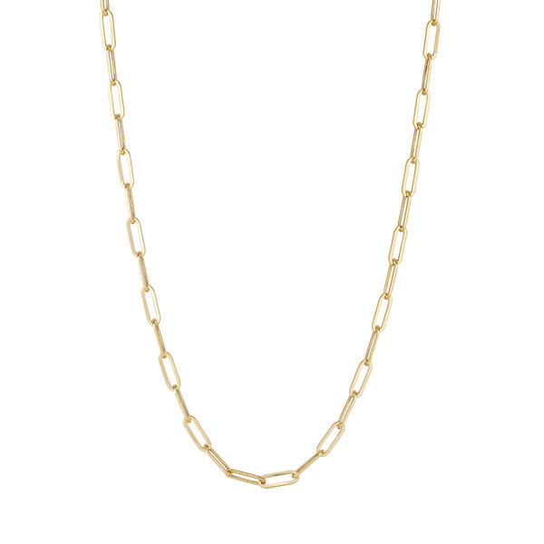 Gold Classics(tm) Yellow Gold Paperclip Chain Necklace - image 
