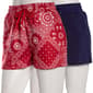 Juniors Jolie & Joy 2pk. Americana Fleece Shorts - Patchwork - image 1