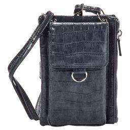 Womens Mundi Cornellia Crocodile Wallet on a String
