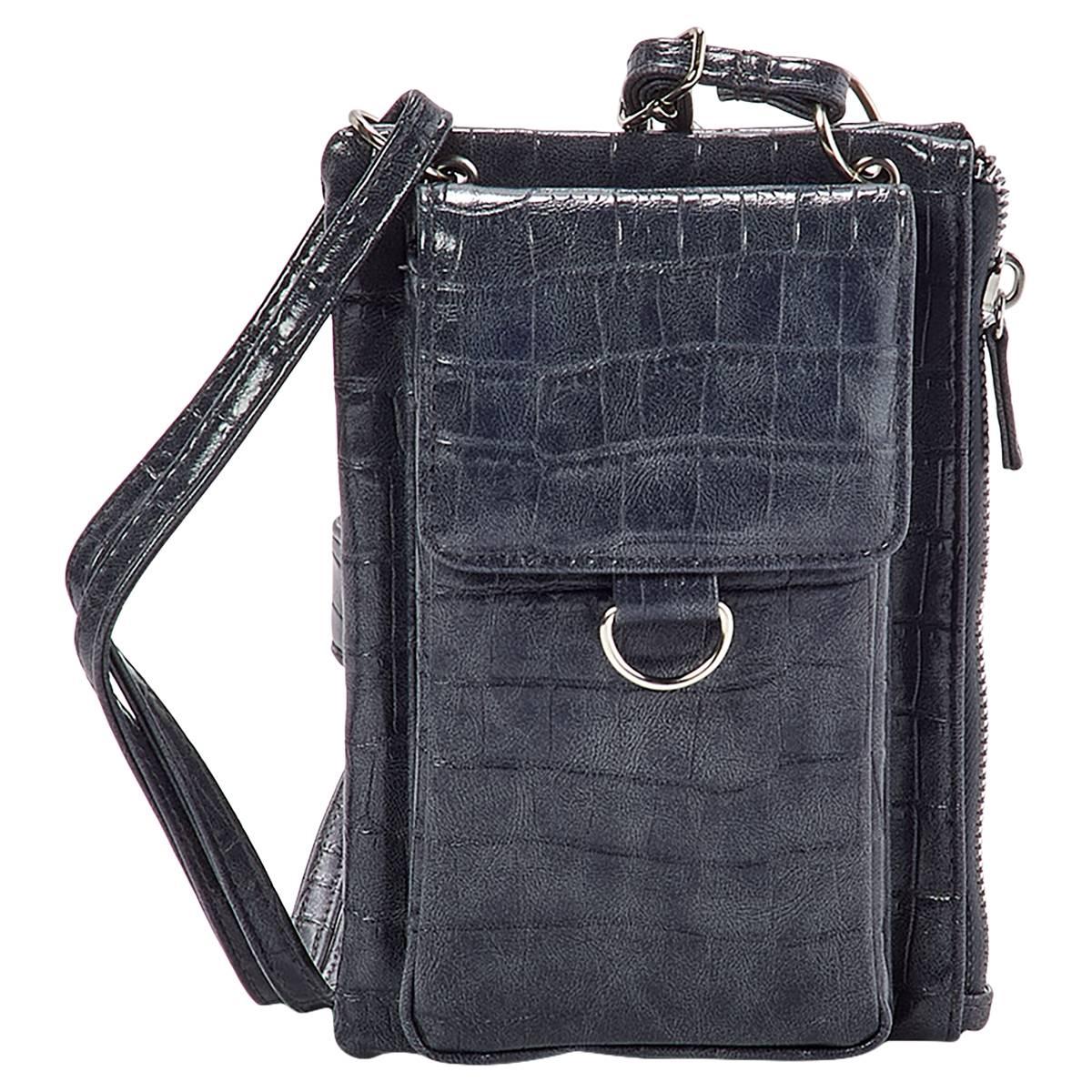 Womens Mundi Cornellia Crocodile Wallet on a String