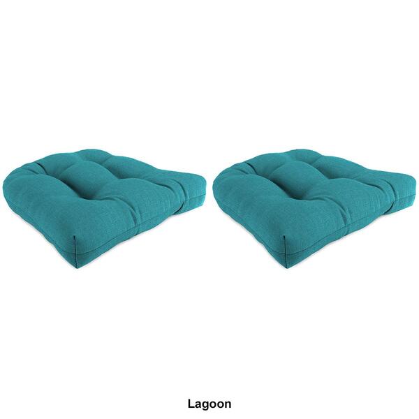 Jordan Manufacturing Textured Wicker Chair Cushions - Set Of 2