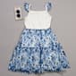 Girls (4-6x) BTween(R) Blue Flower Tutu Dress with Mesh Ruffles - image 1