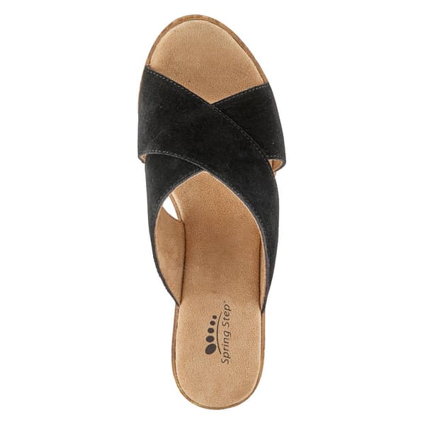 Womens Spring Step Blanchard Slide Wedge Platform Strappy Sandals