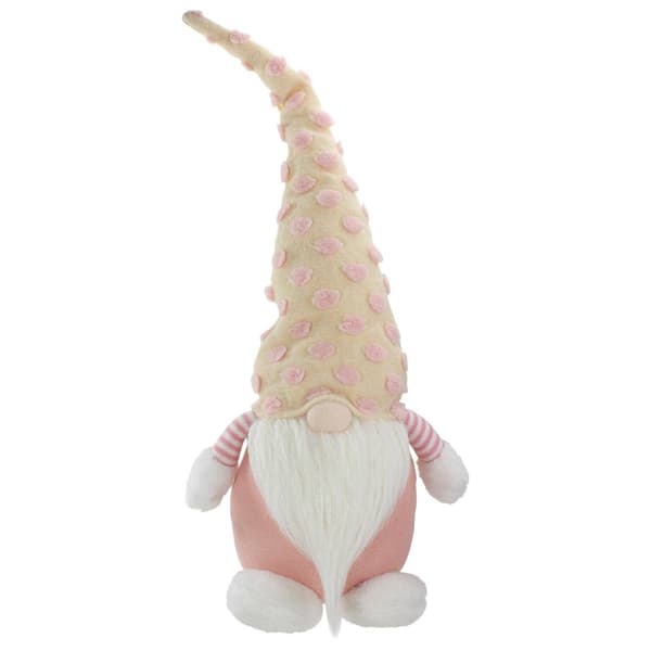 Northlight Seasonal Spring Gnome w/ Polka Dot Hat Figurine - image 
