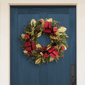 Puleo Internatioanl Pre-Lit Red & Gold Adorned Christmas Wreath - image 3