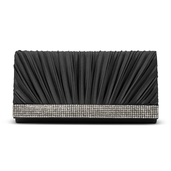 Jessica McClintock Chole Pleated Satin Clutch - image 