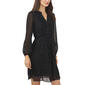 Womens MSK Long Sleeve Chiffon Pintuck Dress - image 1