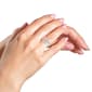 Haus of Brilliance 1/5 ctw. Diamond Heart Cross-Over Bypass Ring - image 2