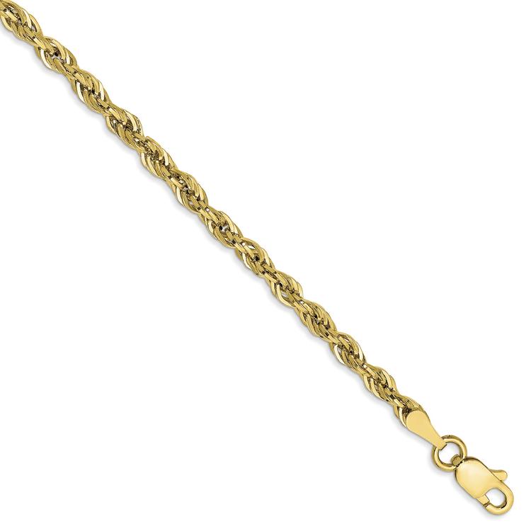 Mens Gold Classics™ 10kt. 2.8mm 8in. Semi-Solid Chain Bracelet