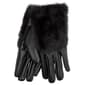 Womens Steve Madden Faux Leather Glove w/ Faux Fur - image 1
