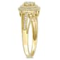 Sophia B 10kt. Gold 1/4ct. Diamond Cluster Halo Engagement Ring - image 4