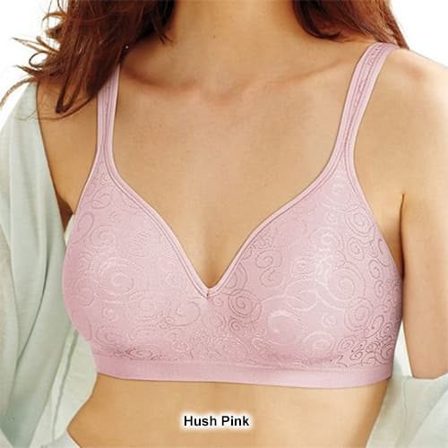 Bali Women's Comfort Revolution Wireless Bra 3463 - Rose Swirl 36B