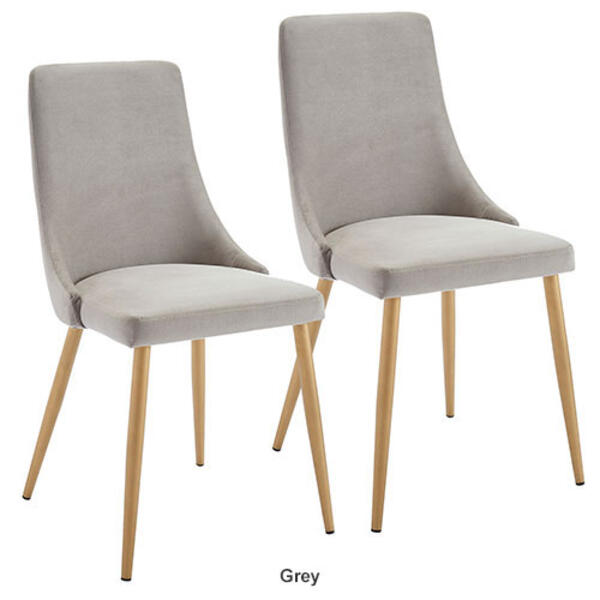 Worldwide Homefurnishings Velvet Side Chairs - Set of 2