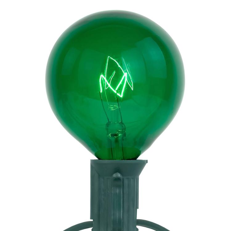 Northlight Seasonal 9ft. Green G50 Globe Christmas Patio Lights