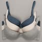 Womens Nautica 3pk. Ribbed Molded Bras with Tonal Blend - image 1