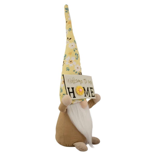 Northlight Seasonal Spring Sunflower Hat Gnome w/ Home Sign