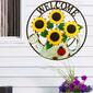 Alpine Sunflowers in Gardening Can ''Welcome'' Sign D&#233;cor - image 2