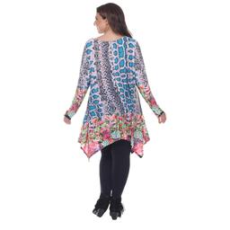 Plus Size White Mark® Marlene Printed Tunic
