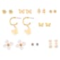 Ashley 9pc. Gold-Tone Multi Motif Mini Stud Earring Set - image 1