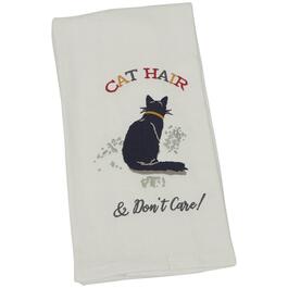 Essential Kitchen Cat Hair Embroidered Kitchen Towel