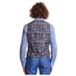Mens Paisley & Gray Vest - Blue Shark - image 2