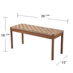 Southern Enterprises Scalby Natural Seagrass Bench