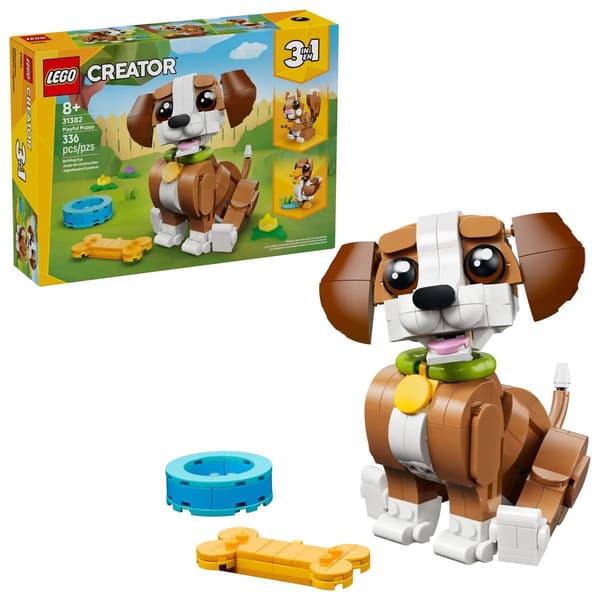 LEGO(R) Creator 3-in-1 Cute Animals: Playful Puppy Dog Building Kit