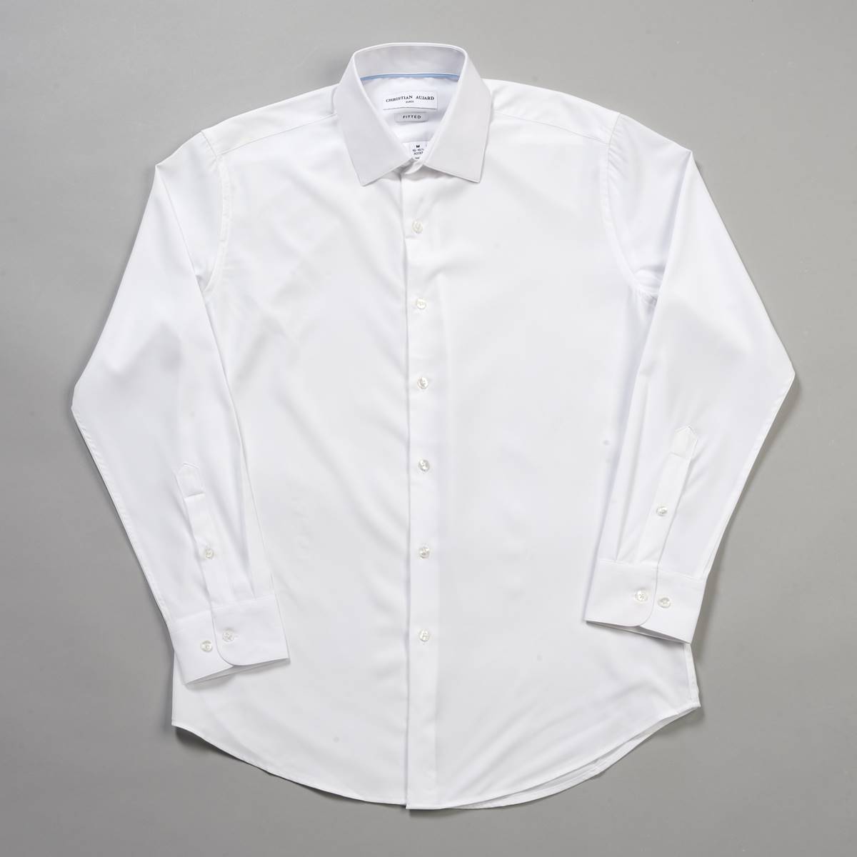 Mens Christian Aujard Fitted Dress Shirt - White