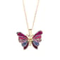 Multi Color Crystal Butterfly Pendant - image 1