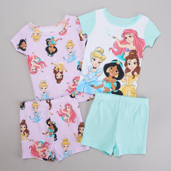 Toddler Girl Disney&#40;R&#41; 4pc. We Are Princess Shorts Sleep Set - image 