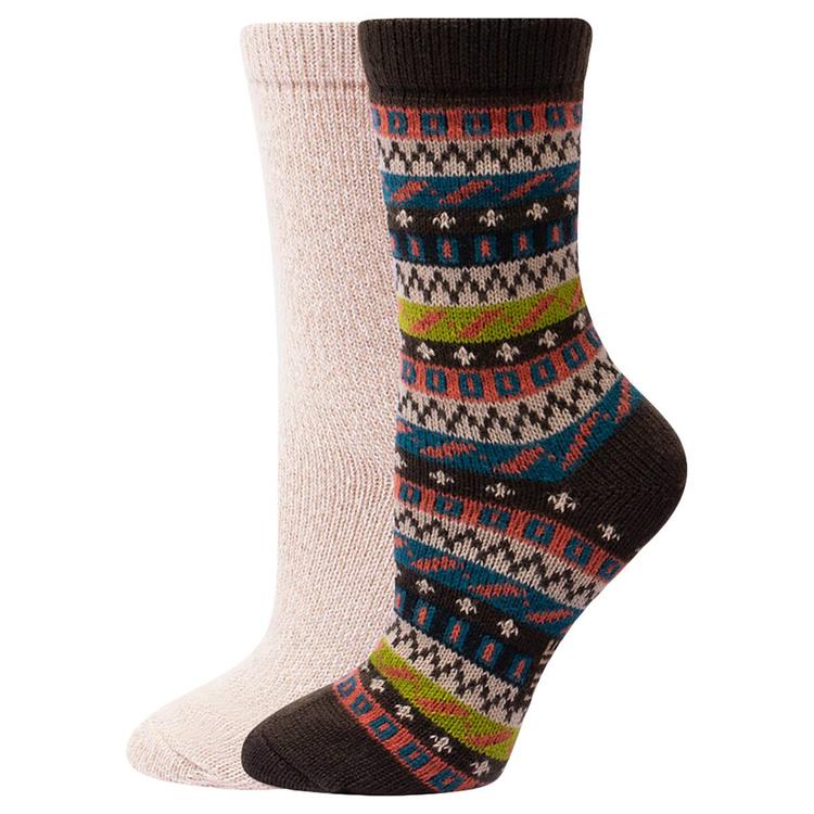Womens HUE(R) 2pr. Geo Rib Boot Socks