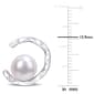 Gemstone Classics&#8482; Pearl Open Wave Stud Earrings - image 2