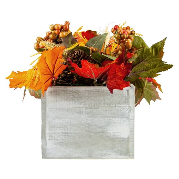 Northlight Seasonal 21in. Autumn "Thankful" Rustic Wooden Box