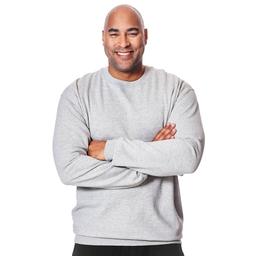 Mens Big & Tall Starting Point(R) Solid Long Sleeve Sweatshirt