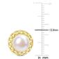Gemstone Classics&#8482; Miabella Halo White Pearl Stud Earrings - image 4