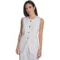 Womens Calvin Klein Sleeveless Button Front Linen Vest - image 1