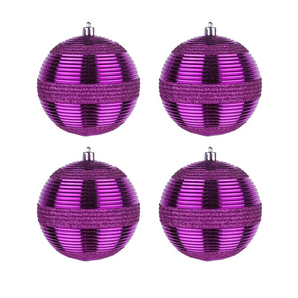 National Tree 4.5in. Shatterproof Bauble Ornaments - Set of 4